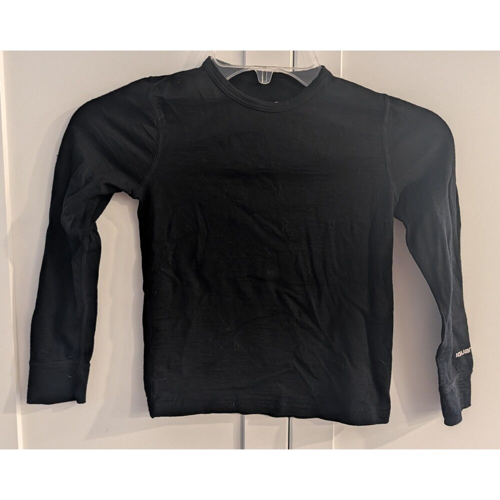 Iguana Unisex Kids 100% Merino Wool Lightweight Thermal Underwear Top Size 5-6